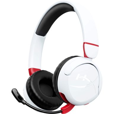 HyperX - Cloud Mini Wireless Headset for PC PS5 PS4 Xbox Series XS Xbox One Nintendo Switch Chromebook and Mobile - White/Red