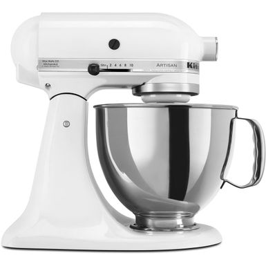 KitchenAid Artisan Series 325-Watt Tilt-Back Head Stand Mixer in White