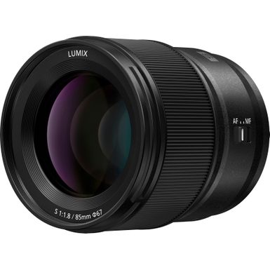 Panasonic - LUMIX S-S85 85mm F1.8 L-Mount Lens for LUMIX S Series Cameras - Black