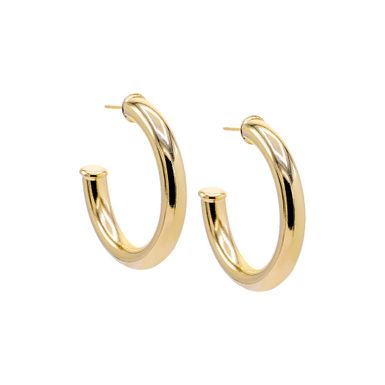 Thick Hollow Hoop Earring