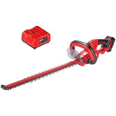 Skil - PWRCORE 20 20-Volt 22-Inch Hedge Trimmer (1 x 2.0Ah Battery and 1 x Charger) - Red/black