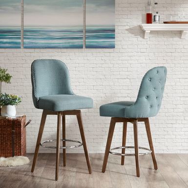 Penny Blue Counter Stool