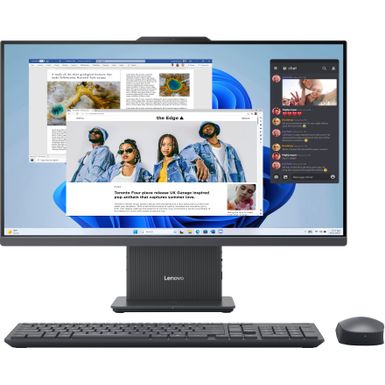 Lenovo - IdeaCentre AIO 27 FHD IPS LCD Touch-Screen All-In-One - AMD Ryzen 5 7535HS - 8GB Memory - 512GB SSD - Gray