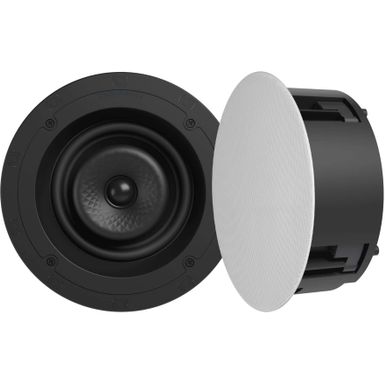 Sonance - VX60R - Visual Experience Series 6" Medium Round 2-Way Speakers (Pair) - Paintable White