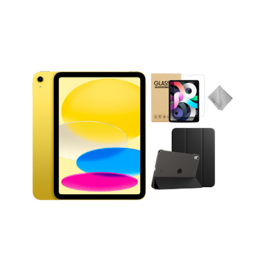 Apple 10th Gen 10.9-Inch iPad (Latest Model) with Wi-Fi - 64GB - Yellow With Black Case Bundle