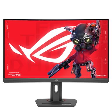 ASUS - ROG Strix 27" Curved 1440P 180Hz FreeSync Gaming Monitor with HDR (DisplayPort,HDMI,USB) - Black