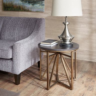 Willa Antique Bronze End Table