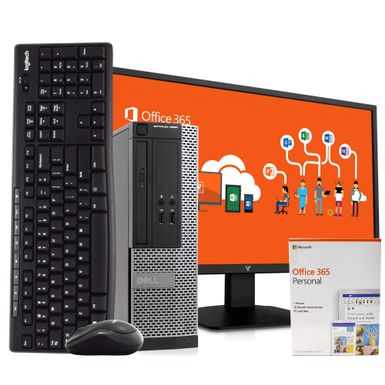 Dell Optiplex 3020 Desktop Computer, 3.2 GHz Intel i5 Quad Core, 8GB DDR3 RAM, 500GB HDD, Windows 10 Professional 64bit, New 24in LCD (Refurbished)