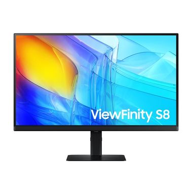 Samsung - 27" ViewFinity S8 LED 4K UHD 60Hz Monitor with HDR (DisplayPort, HDMI, USB) - Black