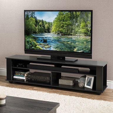 CorLiving - Bakersfield TV Stand For TV's up to 85 - Ravenwood Black