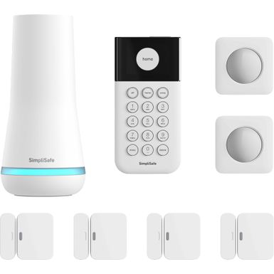 SimpliSafe - Indoor Home Security System (8-piece) - White