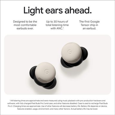 Google - Pixel Buds Pro 2 - Wireless Earbuds with Active Noise Cancellation - Bluetooth Headphones - Hazel