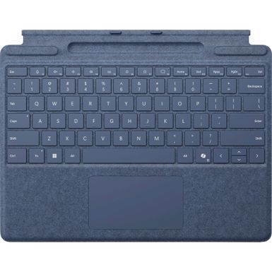 Microsoft - Surface Pro Keyboard for Pro (11th Edition) Pro 9 and Pro 8 with Pen Storage - Sapphire