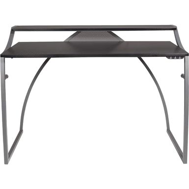 OSP Home Furnishings - Alpha Battlestation Gaming Desk in Finish - Black