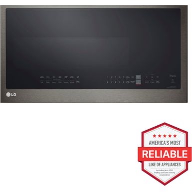 LG - 2.0 Cu. Ft. Over-the-Range Microwave with Sensor Cooking and EasyClean - Black Stainless Steel