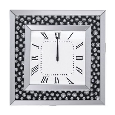 ACME Nysa Wall Clock, Faux Crystals