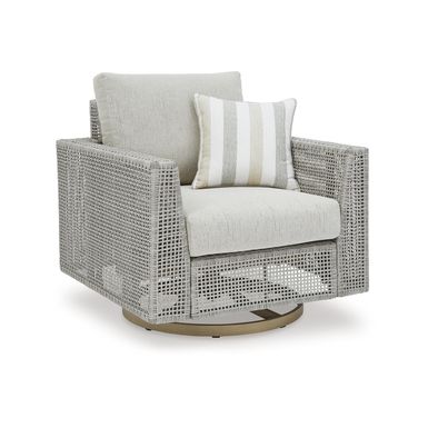 Seton Creek Outdoor Swivel Lounge with Cushion