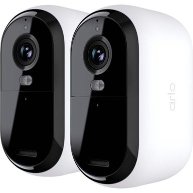 Arlo - Essential 2-Camera Outdoor Wireless 2K Security Camera (2nd Generation) with Color Night Vision - White