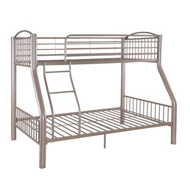 Parknoll Metal Twin Full Bunk Bed Pewter