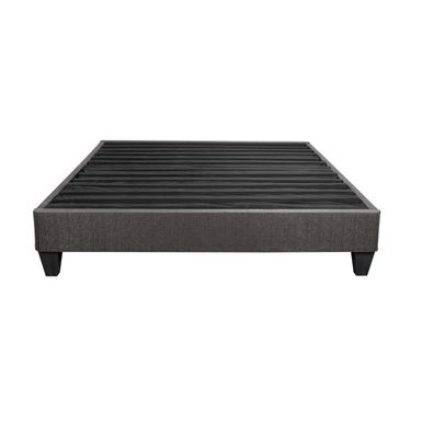 Speedy Grey 14 in. Queen No Tool Bed Frame Mattress Foundation