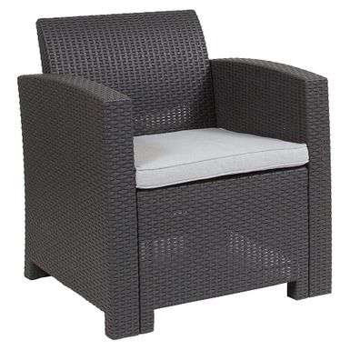 Alamont Home - Seneca Patio Lounge Chair - Dark Gray