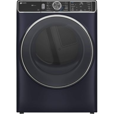 GE Profile - 7.8 Cu. Ft. Stackable Smart Electric Dryer with Steam and Sanitize Cycle - Sapphire Blue