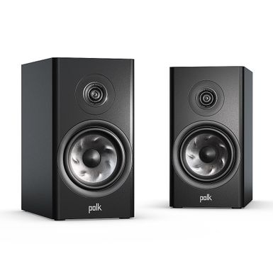 Polk Audio - Polk Reserve R100 Bookshelf Speaker, 1" Pinnacle Ring Tweeter & 5.25" Turbine Cone Woofer (Pair) - Black