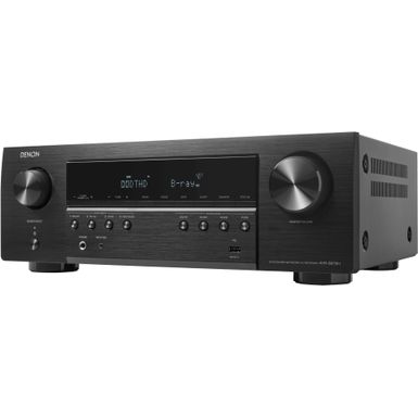 Denon - AVR-S670H (75W X 5) 5.2-Ch. with HEOS 8K Ultra HD and HDR Compatible AV Home Theater Receiver with Alexa - Black