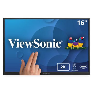 ViewSonic - VG1656-2K 16" IPS LCD WQXGA Portable Monitor (USB-C) - Black