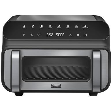 bella PRO - 10.5-qt. Touchscreen 5-in-1 Indoor Grill & Air Fryer - Stainless Steel