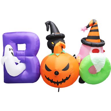 5-Ft. Tall Pre-lit Musical Inflatable Boo Sign