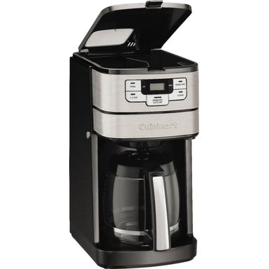 Cuisinart - Automatic Grind and Brew 12 Cup Coffeemaker - Black/Stainless Steel