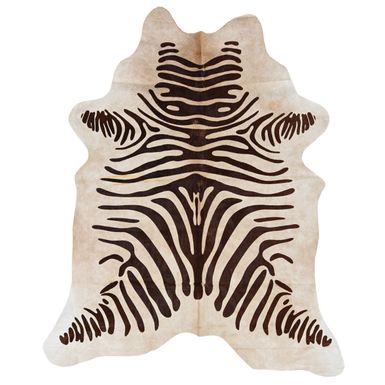 Cormac Cowhide Brown Stencil Full Skin Area Rug