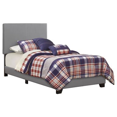 Dorian Upholstered Twin Bed Grey