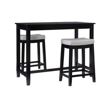 Ansley 3Pc Counter Set Black Gray