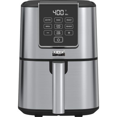 bella PRO - 4-qt. Digital Space Saving Air Fryer - Stainless Steel