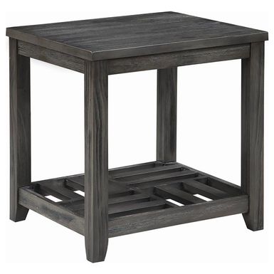 Cliffview 1-shelf Rectangular End Table Grey