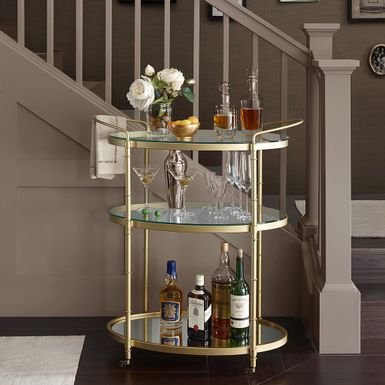 Stella Antique Gold Bar Cart