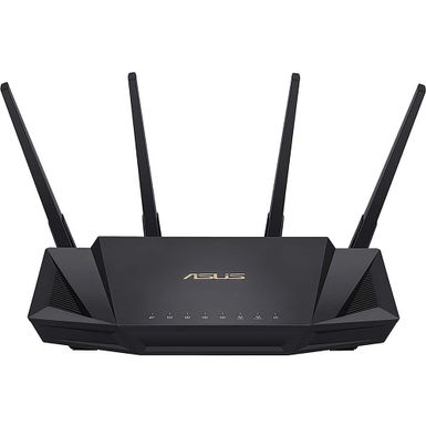 ASUS - AX3000 Dual Band WiFi 6 (802.11ax) Router - Black