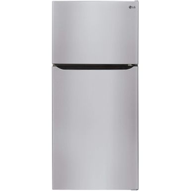 LG - 23.8 Cu. Ft. Top Freezer Refrigerator with Internal Water Dispenser - Stainless Steel