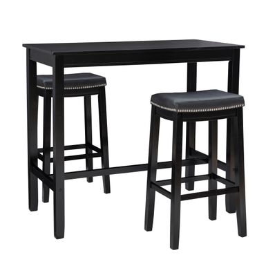 Ansley 3Pc Bar Set Black