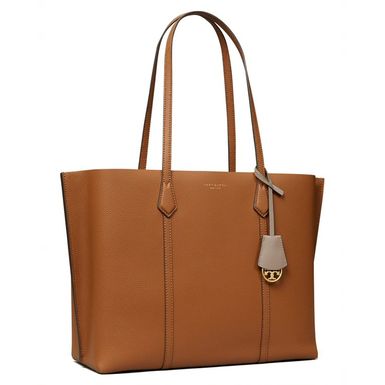 Tory Burch Perry Triple-Compartment Tote (Light Umber)