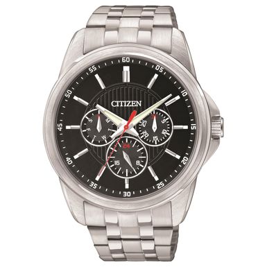 Citizen  - Mens Quartz Stainless Steel Watch Black Dial