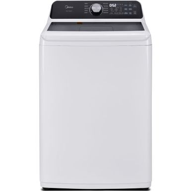 Midea - 4.4 CF Top Load Washer, Agitator, Stainless Tub in White