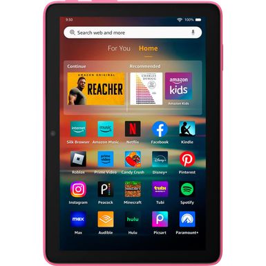 Amazon - Fire HD 8 tablet 8 HD Display 3GB memory 32GB designed for portable entertainment Hibiscus (2024 release) - Hibiscus