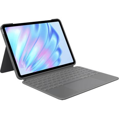 Logitech - Combo Touch for iPad Air 11-inch (Latest Model)(M2 chip) Keyboard Case with Detachable Keyboard and Trackpad - Oxford Gray