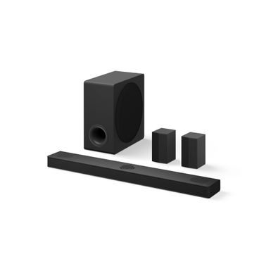 LG - 5.1.3 Channel S80TR Soundbar with Wireless Subwoofer and Rear Speakers Dolby Atmos DTSX and WOW Orchestra - Black