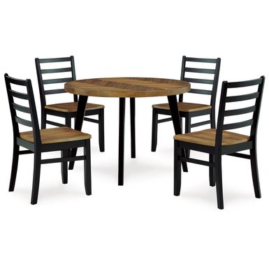 Blondon Dining Table and 4 Chairs (Set of 5)