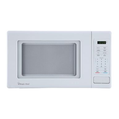 Magic Chef 0.9 cu. ft. White Countertop Microwave Oven