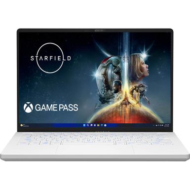 ASUS - ROG Zephyrus G14 14 165Hz Gaming Laptop QHD- AMD Ryzen 9 with 16GB Memory-NVIDIA GeForce RTX 4060-512GB SSD - Moonlight White